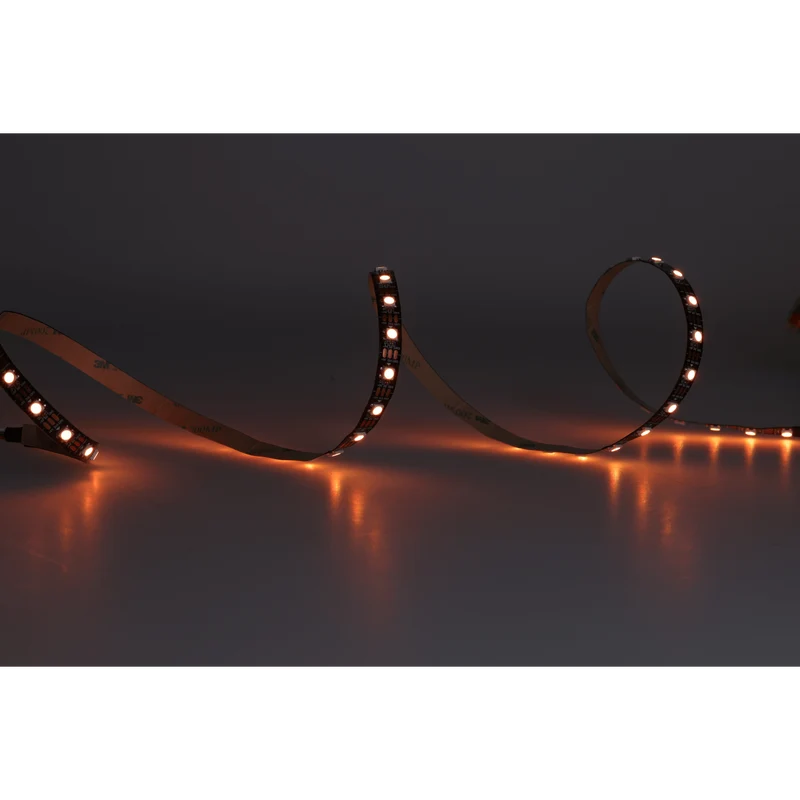 WS2812B 60 LEDs/m 60 Pixels/m LED Strip RGB adressierbarer LED Streifen mit 5050 SMD LEDs IP20 Schwarz nicht Wasserdicht
