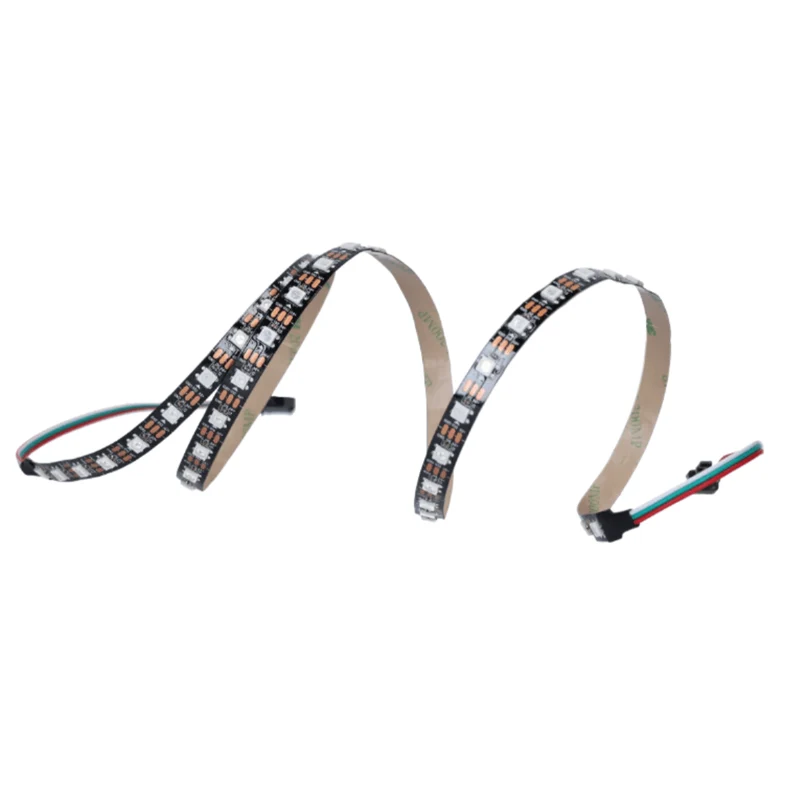 WS2812B 60 LEDs/m 60 Pixels/m LED Strip RGB adressierbarer LED Streifen mit 5050 SMD LEDs IP20 Schwarz nicht Wasserdicht