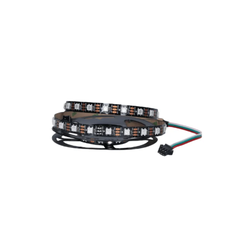 WS2812B 60 LEDs/m 60 Pixels/m LED Strip RGB adressierbarer LED Streifen mit 5050 SMD LEDs IP20 Schwarz nicht Wasserdicht