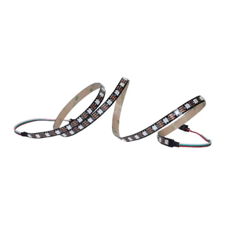 WS2812B 60 LEDs/m 60 Pixels/m LED Strip RGB adressierbarer LED Streifen mit 5050 SMD LEDs IP20 Schwarz nicht Wasserdicht