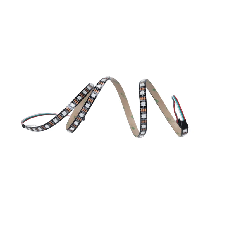 WS2812B 60 LEDs/m 60 Pixels/m LED Strip RGB adressierbarer LED Streifen mit 5050 SMD LEDs IP20 Schwarz nicht Wasserdicht