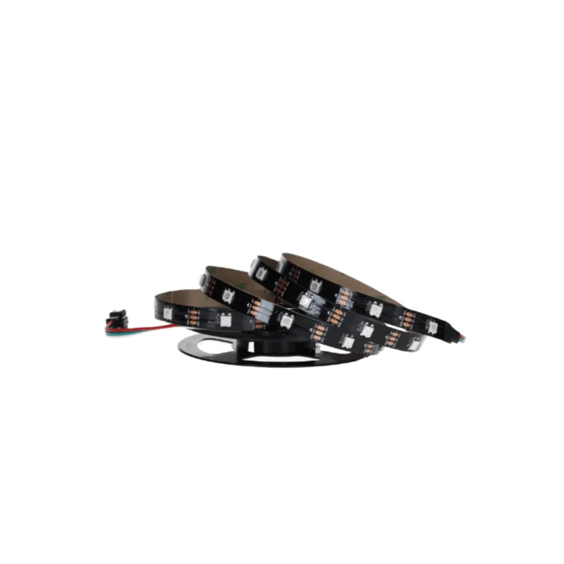 WS2812B 30 LEDs/m 30 Pixels/m LED Strip RGB adressierbarer LED Streifen mit 5050 SMD LEDs IP20 Schwarz nicht Wasserdicht