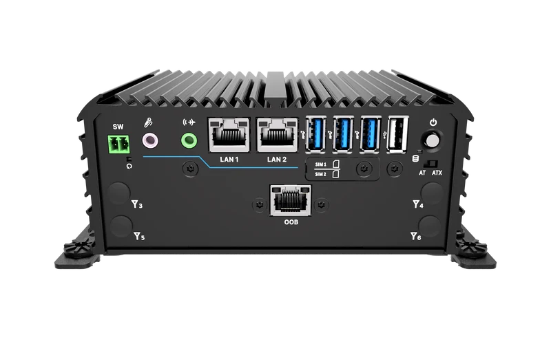 RCO-1000-ASL-20-OOB Fanless Mini Computer with Intel® Atom® x7433RE/x7835RE Processors, 1x DP, 1x HDMI, 4x USB, 1x 2.5" SATA HDD Bay, OOB Support