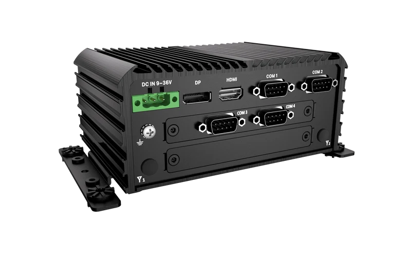 RCO-1000-ASL-20-OOB Fanless Mini Computer with Intel® Atom® x7433RE/x7835RE Processors, 1x DP, 1x HDMI, 4x USB, 1x 2.5" SATA HDD Bay, OOB Support