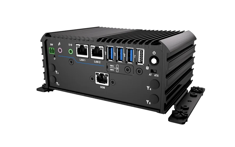 RCO-1000-ASL-20-OOB Fanless Mini Computer with Intel® Atom® x7433RE/x7835RE Processors, 1x DP, 1x HDMI, 4x USB, 1x 2.5" SATA HDD Bay, OOB Support