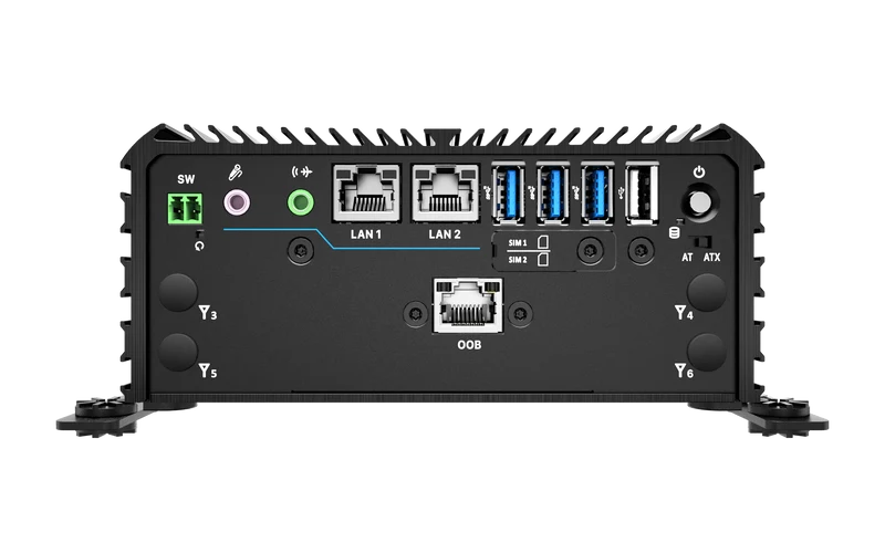 RCO-1000-ASL-20-OOB Fanless Mini Computer with Intel® Atom® x7433RE/x7835RE Processors, 1x DP, 1x HDMI, 4x USB, 1x 2.5" SATA HDD Bay, OOB Support