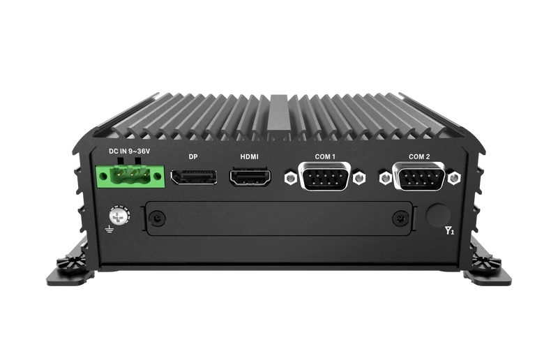 RCO-1000-ASL-10 Fanless Mini Computer with Intel® Atom® x7433RE/x7835RE Processors, 1x DP, 1x HDMI, 4x USB, 1x 2.5" SATA HDD Bay