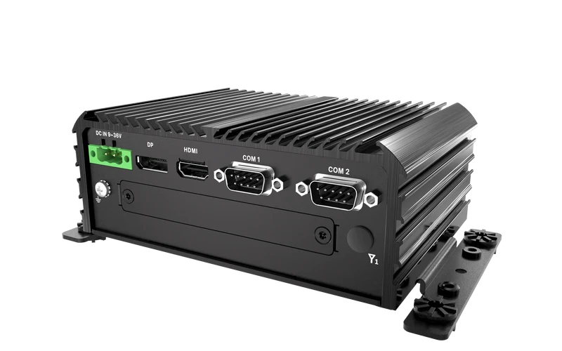 RCO-1000-ASL-10 Fanless Mini Computer with Intel® Atom® x7433RE/x7835RE Processors, 1x DP, 1x HDMI, 4x USB, 1x 2.5" SATA HDD Bay