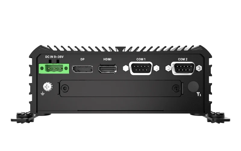 RCO-1000-ASL-10 Fanless Mini Computer with Intel® Atom® x7433RE/x7835RE Processors, 1x DP, 1x HDMI, 4x USB, 1x 2.5" SATA HDD Bay
