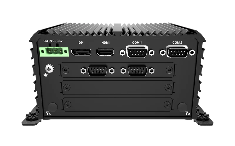RCO-1000-ASL-30 Fanless Mini Computer with Intel® Atom® x7433RE/x7835RE Processors, 1x DP, 1x HDMI, 4x USB, 1x 2.5" SATA HDD Bay