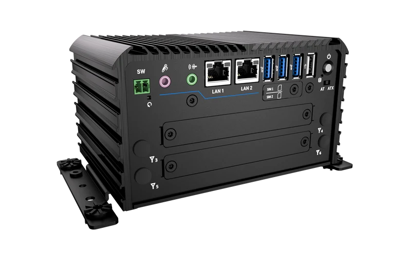 RCO-1000-ASL-30 Fanless Mini Computer with Intel® Atom® x7433RE/x7835RE Processors, 1x DP, 1x HDMI, 4x USB, 1x 2.5" SATA HDD Bay