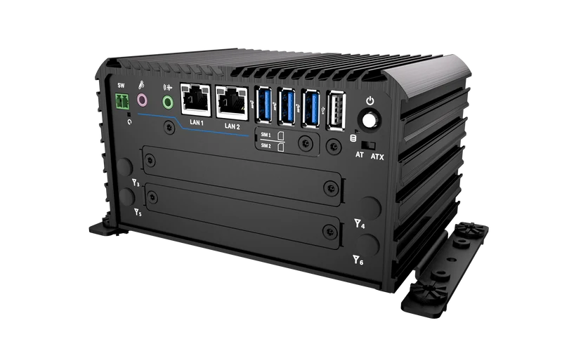 RCO-1000-ASL-30 Fanless Mini Computer with Intel® Atom® x7433RE/x7835RE Processors, 1x DP, 1x HDMI, 4x USB, 1x 2.5" SATA HDD Bay