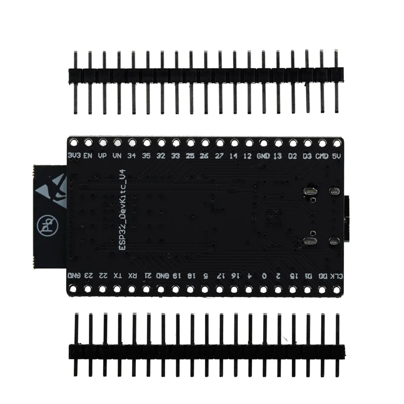 ESP32 Board Dev Kit C V4 NodeMCU WLAN WiFi Development Board unverlötet mit USB-C Anschluss kompatibel mit Arduino