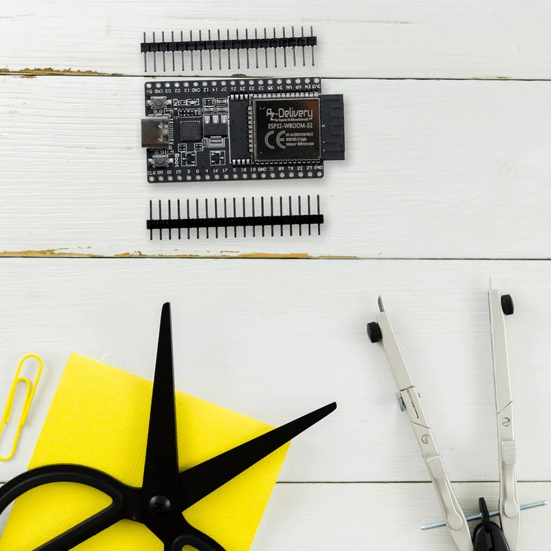 ESP32 Board Dev Kit C V4 NodeMCU WLAN WiFi Development Board unverlötet mit USB-C Anschluss kompatibel mit Arduino