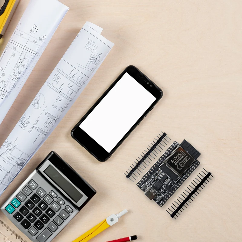 ESP32 Board Dev Kit C V4 NodeMCU WLAN WiFi Development Board unverlötet mit USB-C Anschluss kompatibel mit Arduino