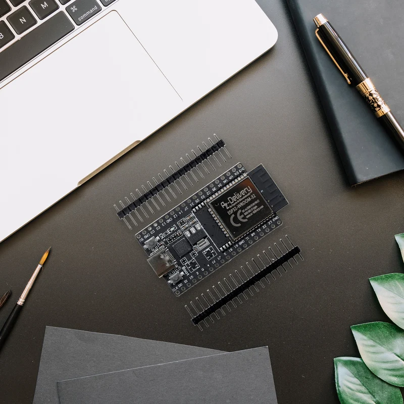 ESP32 Board Dev Kit C V4 NodeMCU WLAN WiFi Development Board unverlötet mit USB-C Anschluss kompatibel mit Arduino