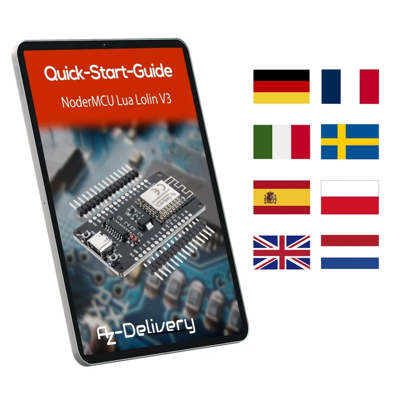 NodeMCU Lolin V3 Module ESP8266 ESP-12F WiFi mit USB-C Anschluss WiFi Development Board mit CH340 unverlötet kompatibel mit Arduino