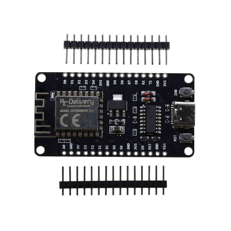NodeMCU Lolin V3 Module ESP8266 ESP-12F WiFi mit USB-C Anschluss WiFi Development Board mit CH340 unverlötet kompatibel mit Arduino