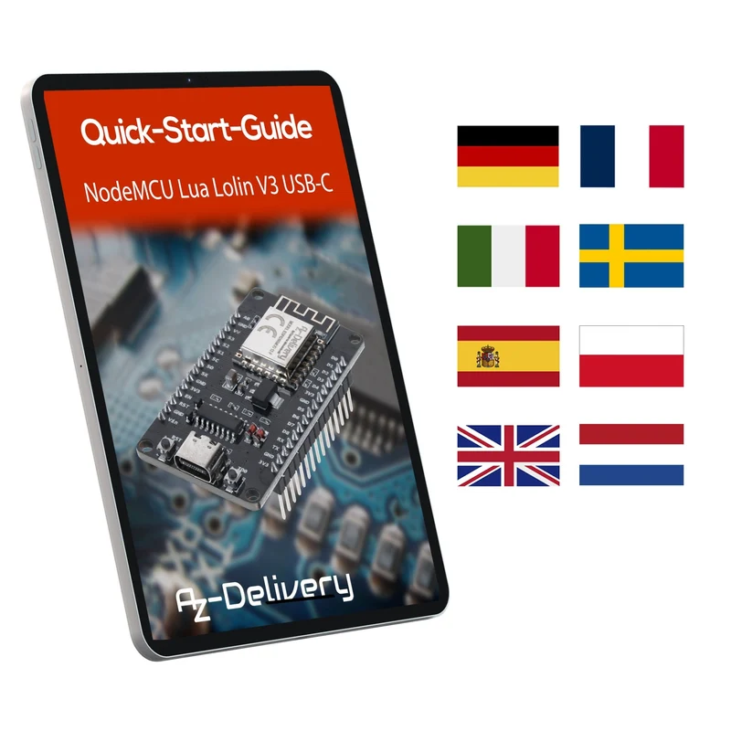NodeMCU Lolin V3 Module ESP8266 ESP-12F WiFi mit USB-C Anschluss WiFi Development Board mit CH340 kompatibel mit Arduino