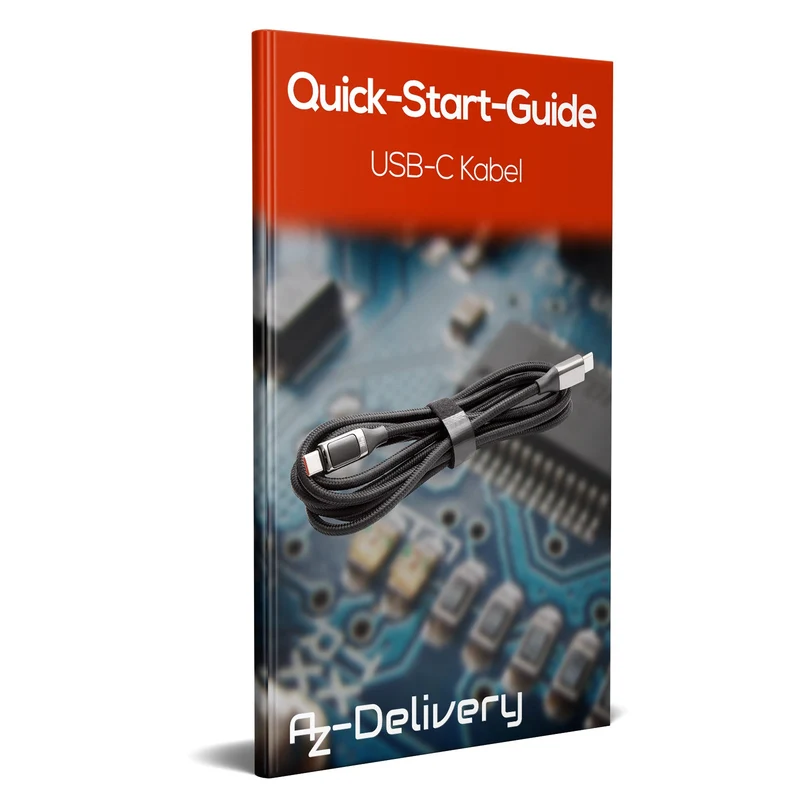 USB Kabel Typ USB-C zu USB-C 100W | Schnellladekabel mit Display für Macbook, Xiaomi, Samsung mit eMarker Chip