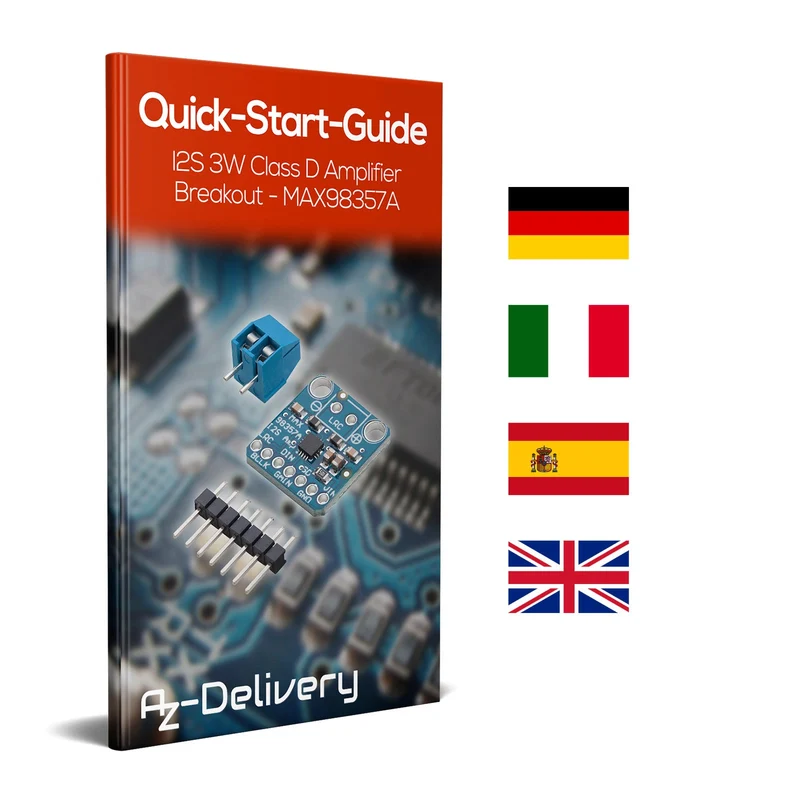 I2S 3W Klasse D Amplifier Breakout Modul - MAX98357A