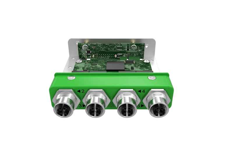 EBIO-4ETH-M12-J EDGEBoost I/O Module with 4x LAN M12 Ports