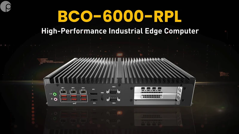 BCO-6000-RPL Industrial Computer with 14th/13th/12th Gen Intel® IoTG Processor, 2x DP, 1x HDMI, 2x COM, 3x LAN, 1x PCIe x16 (or 2x PCIe x8) Expansion