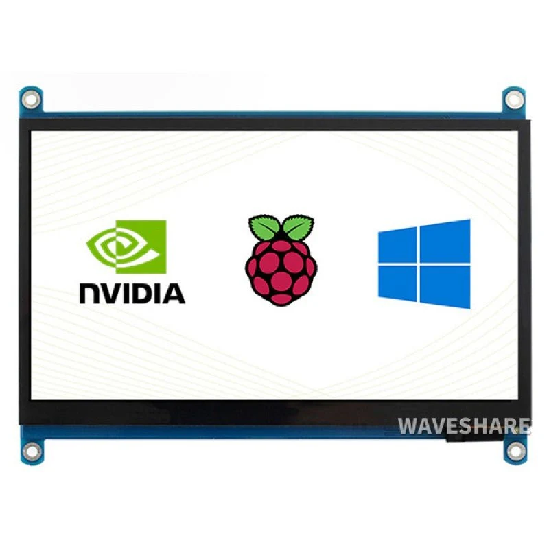 Waveshare 7" IPS HDMI USB Touchdisplay mit Audio kompatibel mit Raspberry Pi