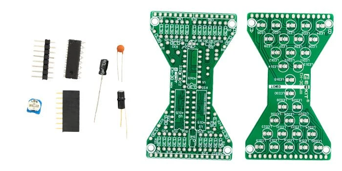 Bausatz Sanduhr: Elektronik Löten & Modellbau Set | DIY Arduino Lötstation | LED Uhr Bausatz | Roboter Bausatz | Einzigartiges Sanduhren Set