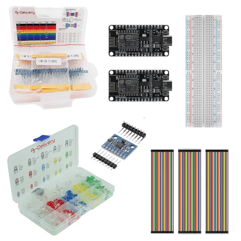 Bundle mit zwei ESP8266 zum Blog Weihnachtsgrüße per Schütteltext mit ESP32/8266 in MicroPython