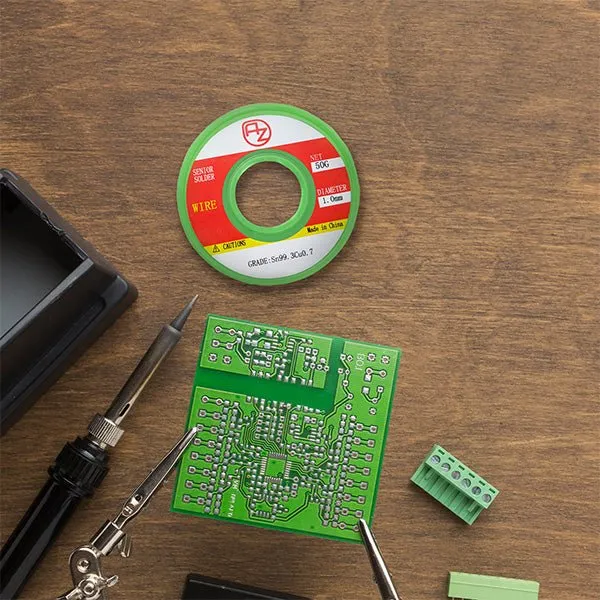 Lötdraht 1mm Sn99.3Cu0.7 | Bleifreies Lötflussmittel | für elektrisches Löten | Kolophoniumkern | Elektrische Lötkomponenten Reparatur und DIY
