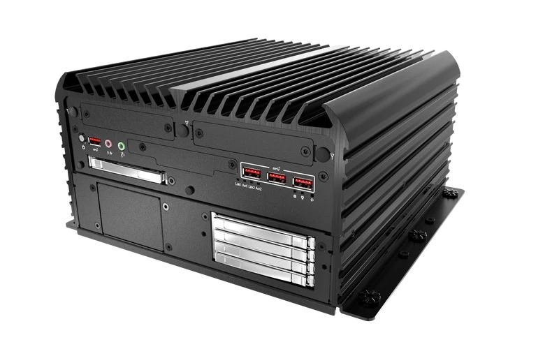RCO-6000-RPL-2-4B7M AI Edge Industrial Computer with LGA 1700 for Intel® Core™ (Series 2)/14th/13th/12th Gen Processors & R680E PCH, 2x LAN, 6x SDD, 2x PCIe