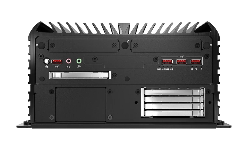 RCO-6000-RPL-2-4B7M AI Edge Industrial Computer with LGA 1700 for Intel® Core™ (Series 2)/14th/13th/12th Gen Processors & R680E PCH, 2x LAN, 6x SDD, 2x PCIe
