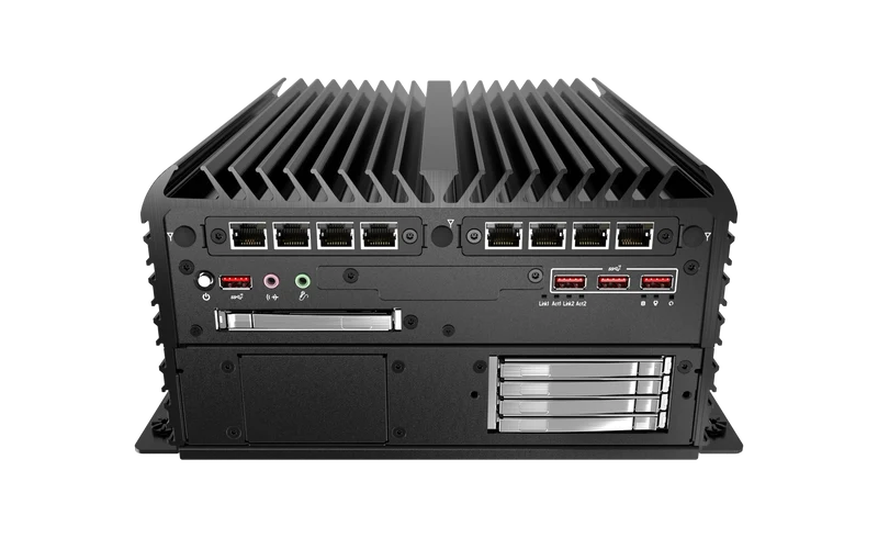 RCO-6000-RPL-2-4B7M AI Edge Industrial Computer with LGA 1700 for Intel® Core™ (Series 2)/14th/13th/12th Gen Processors & R680E PCH, 2x LAN, 6x SDD, 2x PCIe