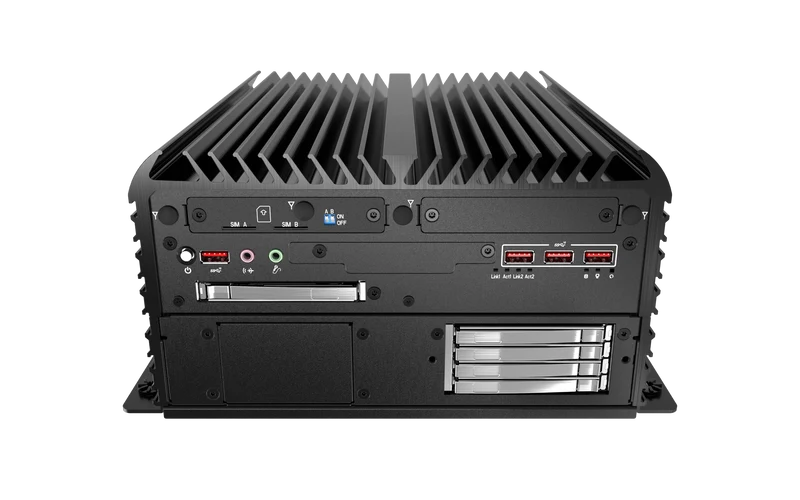 RCO-6000-RPL-2-4B7M AI Edge Industrial Computer with LGA 1700 for Intel® Core™ (Series 2)/14th/13th/12th Gen Processors & R680E PCH, 2x LAN, 6x SDD, 2x PCIe
