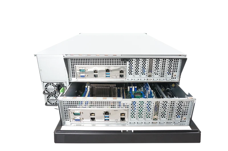 DSS424S-UN 4U 24 BAYS 3.5" HDD 12G SAS REDUNDANT NODE SINGLE EPYC 1200W HRP