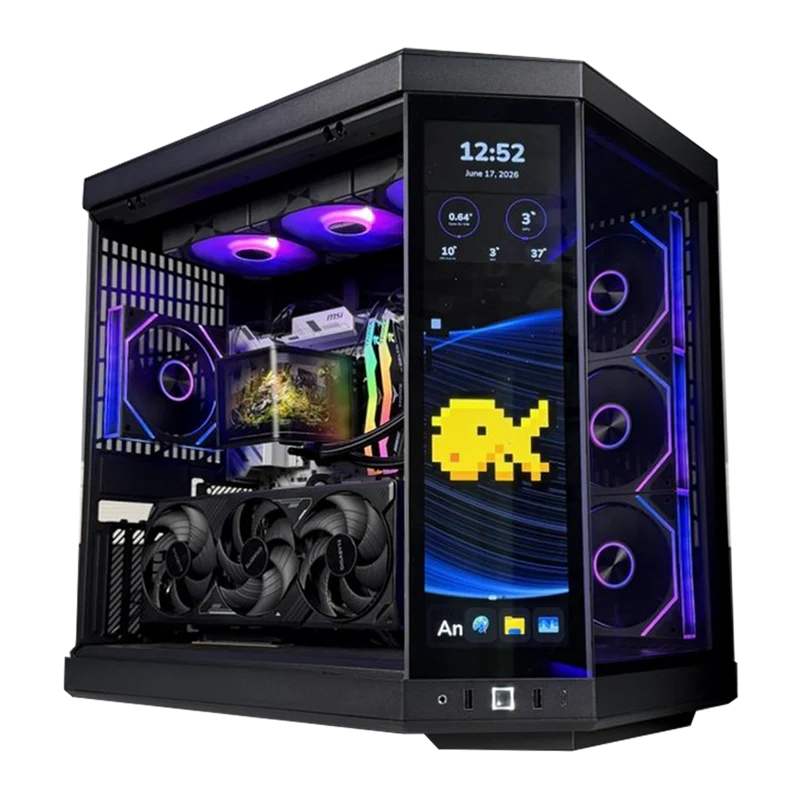 TITANO V9 - Pc gaming Ryzen 7 9850X3D, RTX 5070 Ti 16GB, Ram 32Gb 6000Mhz Ddr5, SSD NVMe 1000Gb, Dissipatore a Liquido 360mm, Windows 11 Pro