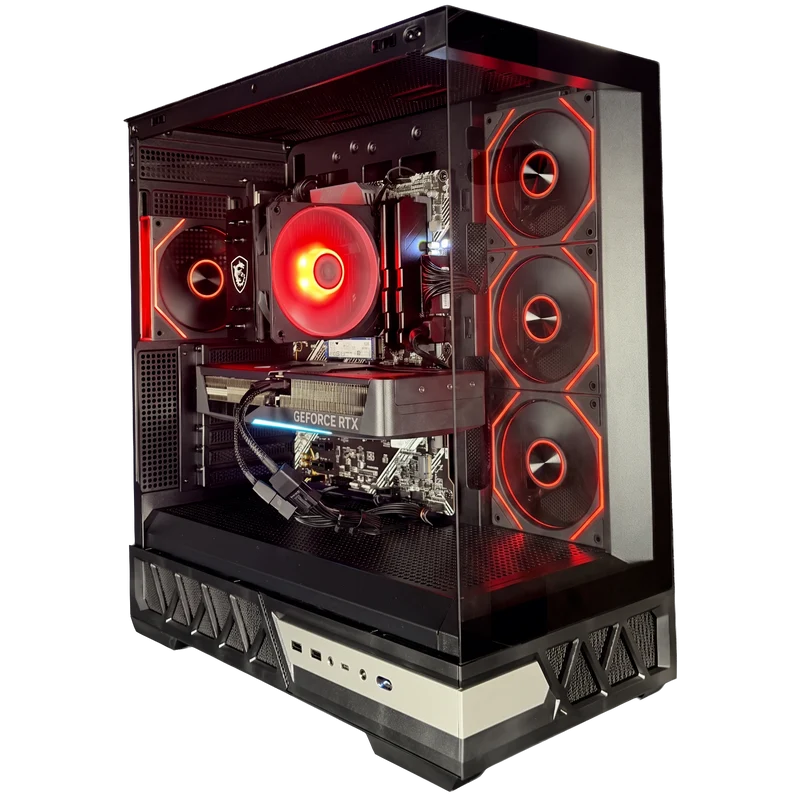GLADIO V16 - Pc gaming Ryzen 7 5700X, RTX 5070 12Gb, Ram 32Gb 3600Mhz Ddr4, SSD NVMe 1000Gb, Dissipatore ad Aria, Windows 11 Pro