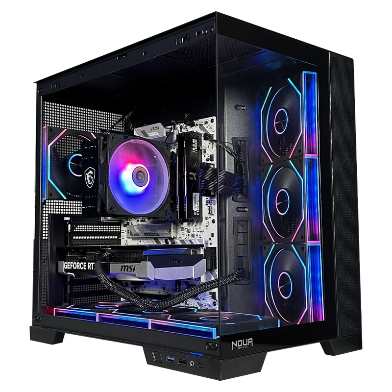 GLADIO P6 - Pc gaming Intel i5 14400F, RTX 5060 8GB, Ram 16Gb 6000Mhz Ddr5, SSD NVMe 1000Gb, Dissipatore ad Aria, Windows 11 Pro