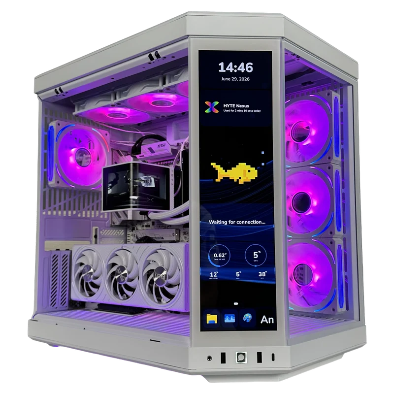 EGEMONE VS5 - Pc gaming Ryzen 7 7800X3D, RTX 5070 12GB, Ram 32Gb 6000Mhz Ddr5, SSD NVMe 1000Gb, Dissipatore a Liquido 360mm , Windows 11 Pro