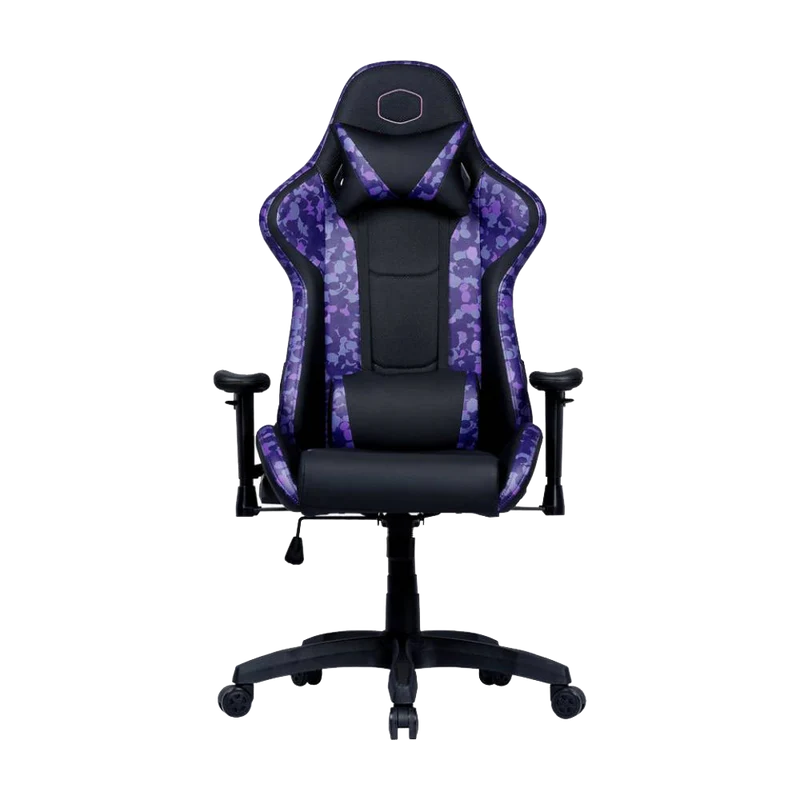 Sedia Gaming Cooler Master Caliber R1S Purple Camo – Ergonomica Reclinabile 180° con Supporto Lombare