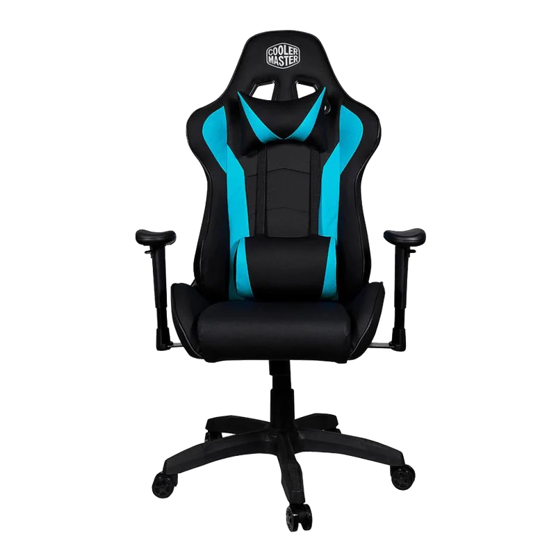 Sedia Gaming Cooler Master Caliber R1 2019 Blue – Ergonomica Reclinabile 180° con Supporto Lombare e Cervicale