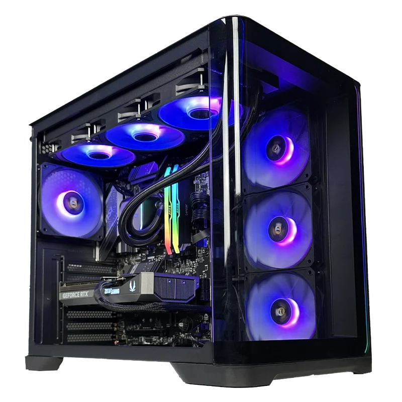 TITANO V5 - Pc gaming Ryzen 7 9800X3D, RTX 5090 32GB, Ram 32Gb 6000Mhz Ddr5, SSD NVMe 1000Gb, Dissipatore a Liquido 360mm LCD, Windows 11 Pro