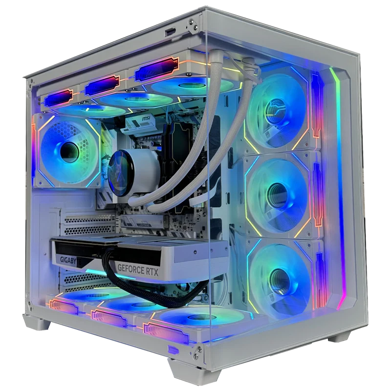 TITANO VS5 - Pc gaming Ryzen 5 9600X, RTX 5070 Ti 16GB , Ram 32Gb 6000Mhz Ddr5, SSD NVMe 1000Gb, Dissipatore a Liquido 360mm LCD 2.1 WHITE, Windows 11 Pro