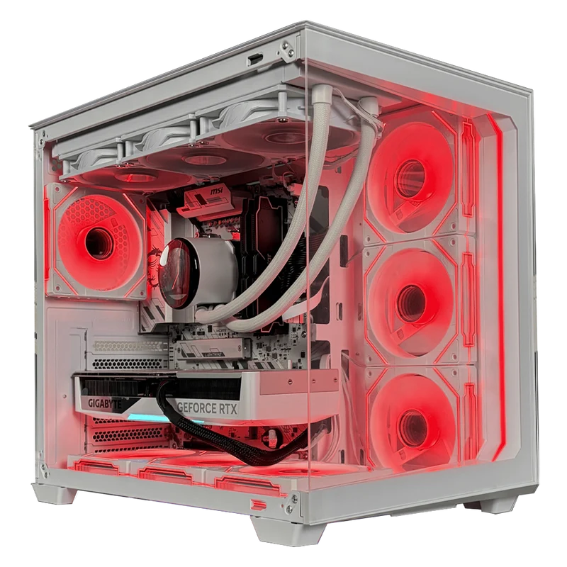 TITANO VS5 - Pc gaming Ryzen 5 9600X, RTX 5070 Ti 16GB , Ram 32Gb 6000Mhz Ddr5, SSD NVMe 1000Gb, Dissipatore a Liquido 360mm LCD 2.1 WHITE, Windows 11 Pro