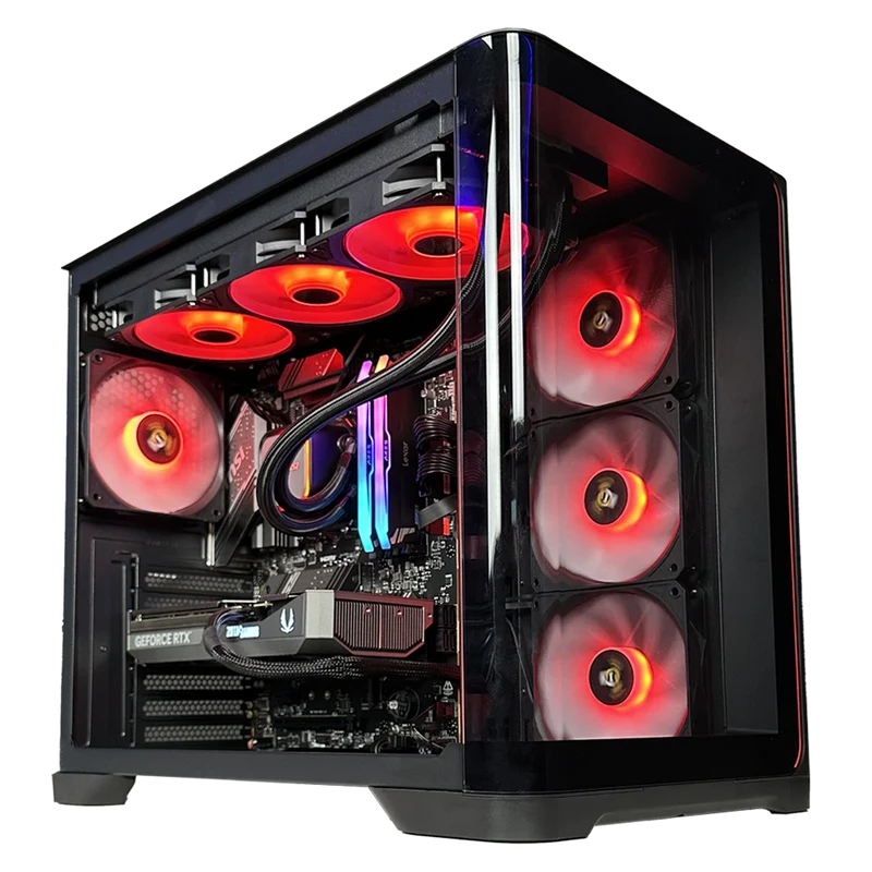TITANO V8 - Pc gaming Ryzen 7 7800X3D, RTX 5080 16GB, Ram 32Gb 6000Mhz Ddr5, SSD NVMe 1000Gb, Dissipatore a Liquido 360mm, Windows 11 Pro