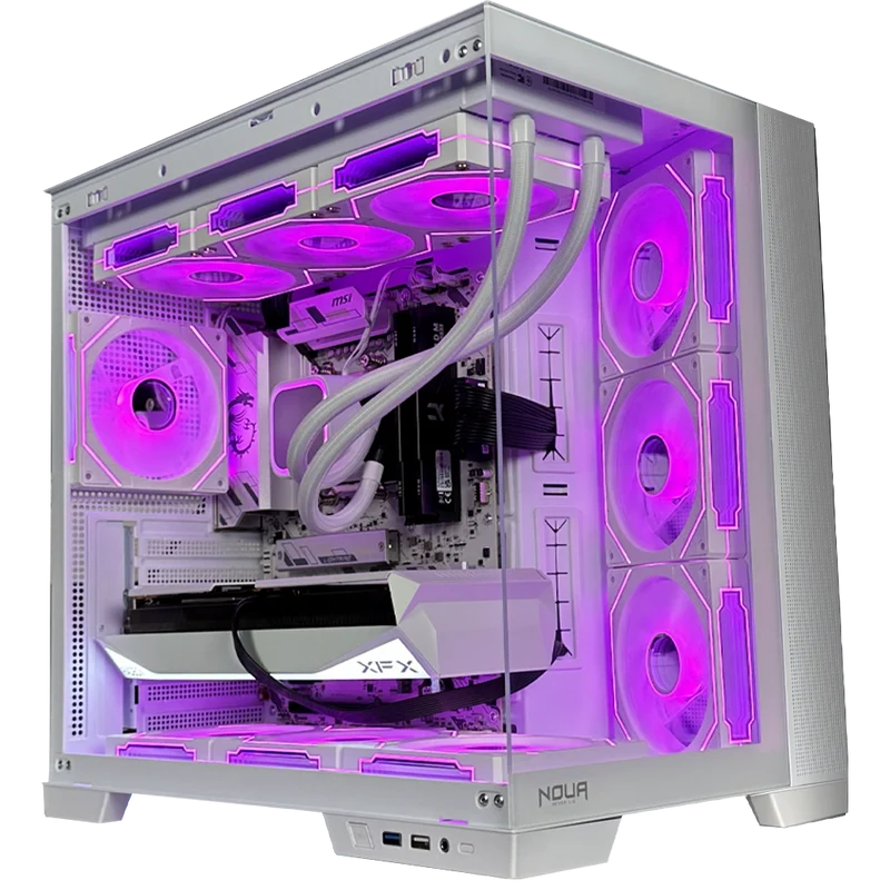 TITANO PS1 - Pc gaming Intel i9 14900K, RTX 5080 16Gb WHITE, Ram 32Gb Ddr5 6000Mhz, SSD NVMe 1000 Gb, Wifi, Dissipatore a Liquido 360mm WHITE, Windows 11 Pro