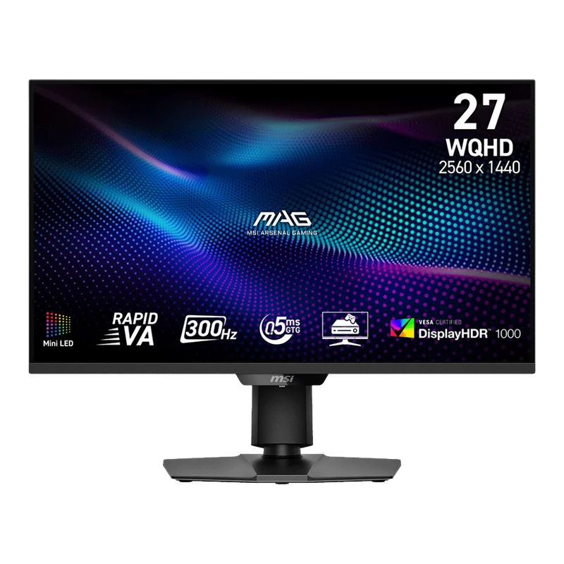 Monitor Gaming MSI MAG 274QPF X30MV - 27" Rapid VA Mini LED WQHD 2560×1440 300Hz 0,5ms GtG VESA DisplayHDR 1000 Adaptive Sync