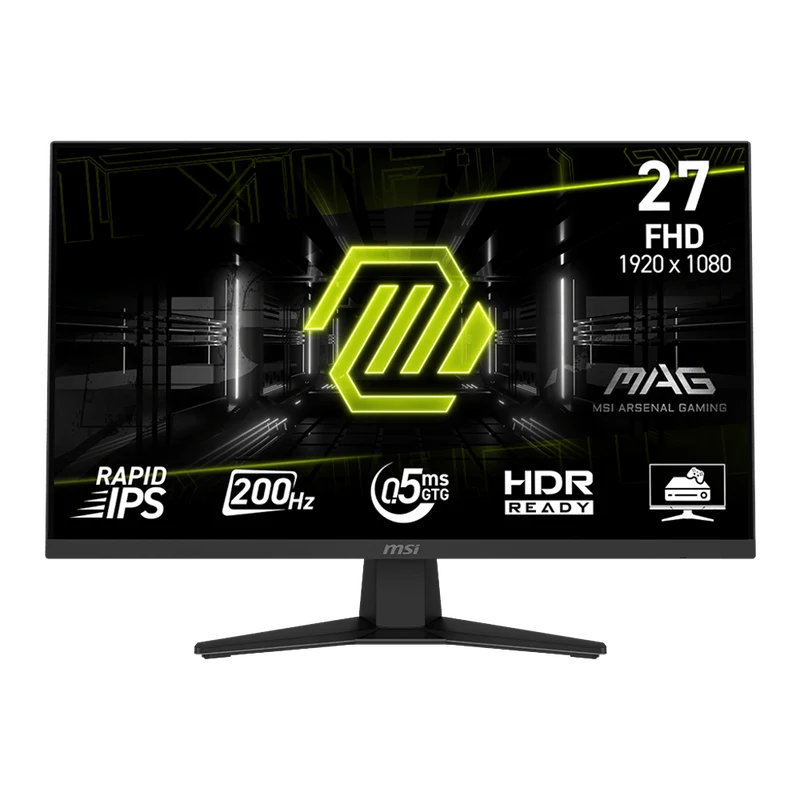 Monitor Gaming MSI MAG 274F 27" IPS Full HD 1920x1080, 200Hz, 0.5ms, Adaptive Sync, HDR Ready, HDMI/DP, Anti-Glare