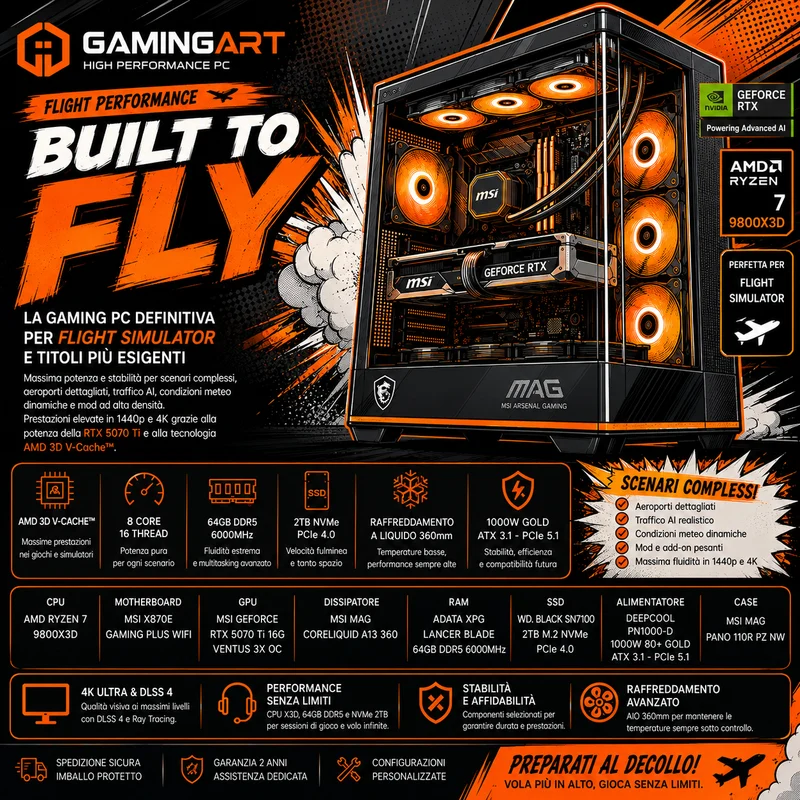 GAMING RIG 9800X3D - 64GB RAM - 5070Ti